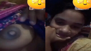 Desi Village Girl Shows Her Boobs On VC | Indian MMS