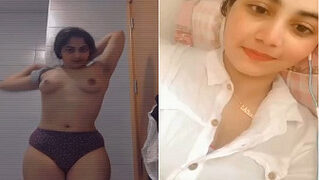Sexy Desi Girl Shows Her Boobs And Pussy Part 1 | Indian MMS