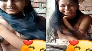 Desi Girl Shows Boobs For Lover Part 1 | Indian MMS