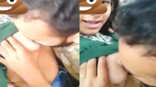 DESI NEIGHBOUR BABE BOOBS SUCKED AND GIVING JUICY BJ | Indian MMS
