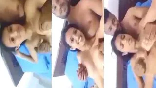 Desi Lover Romance And Boobs Pressing | Indian MMS