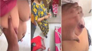 Desi Wife Boobs Pressing And Handjob | Indian MMS