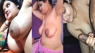 Sexy Boudi Shows Big Boobs And Play WIth Hubby Dick | Indian MMS