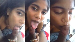 Desi Girl Sucking Lover Dick | Indian MMS