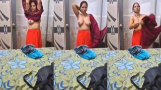 Sexy Desi Wife Boobs Video Capture | Indian MMS