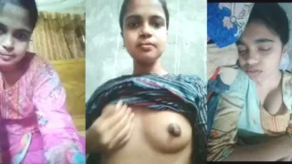 Cute Desi Vlg Girl Shows Her Boobs And Pussy Part 3 | Indian MMS