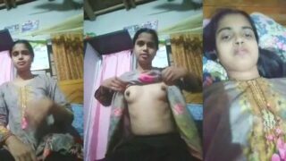 Cute Desi Vlg Girl Shows Her Boobs And Pussy Part 1 | Indian MMS